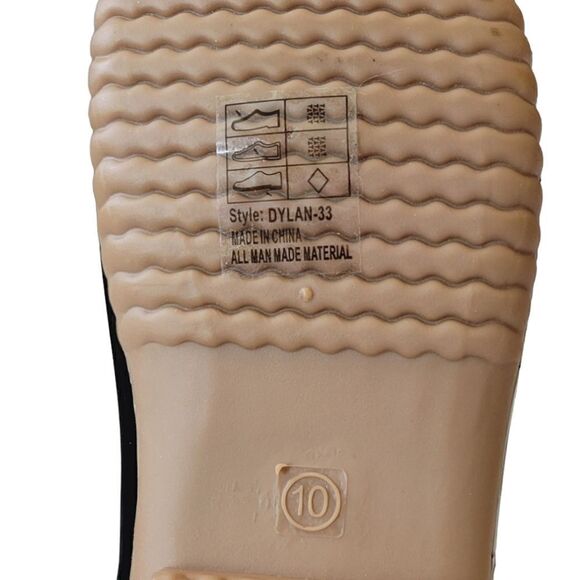 Yoki Dylan-33 Black Leopard Print Duck Boots Size 10 - Picture 7 of 8